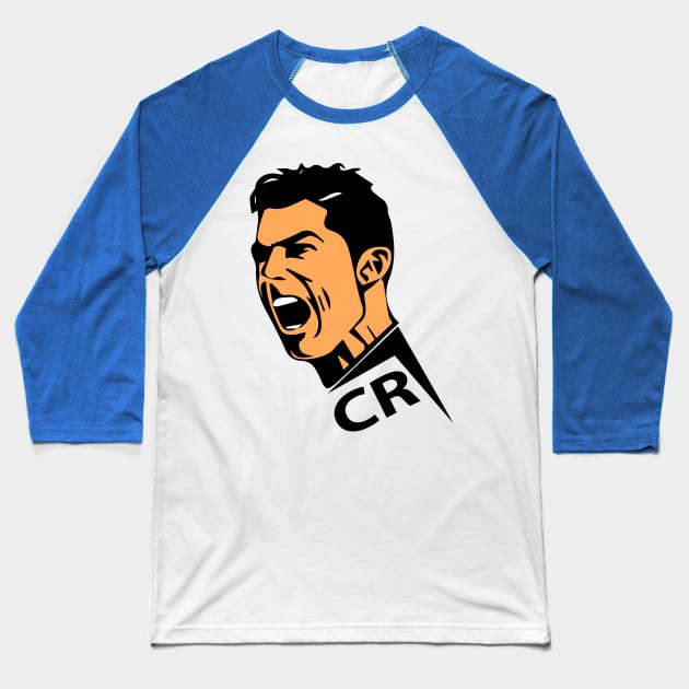 ronaldo cr7 soccer ball, fifa, world cup, 2022, football Baseball T-Shirt by illustraa1